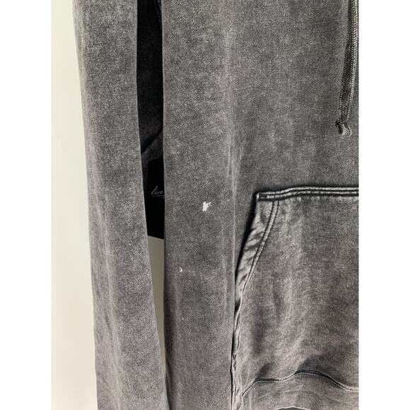 Live Fit Apparel Honor Hoodie Vintage Black Unisex Large New LVFT Never Quit - Picture 3 of 13